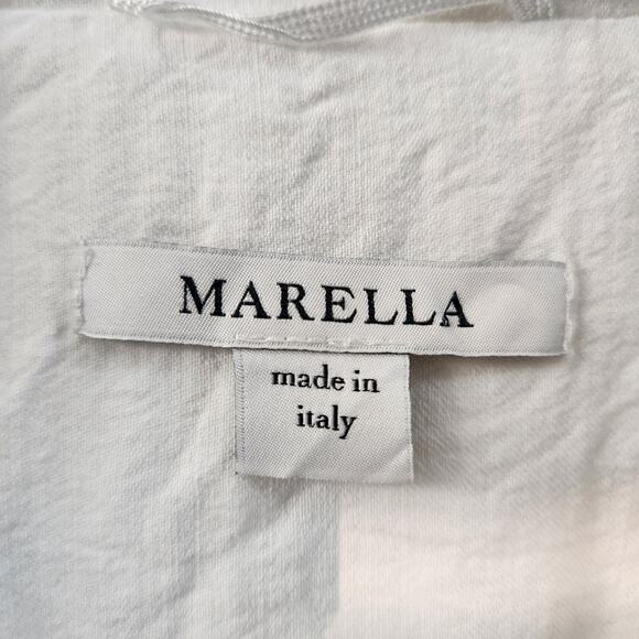MARELLA Light Blazer White Linen Minimalist Preppy Quiet Luxury Career Office - Picture 3 of 7